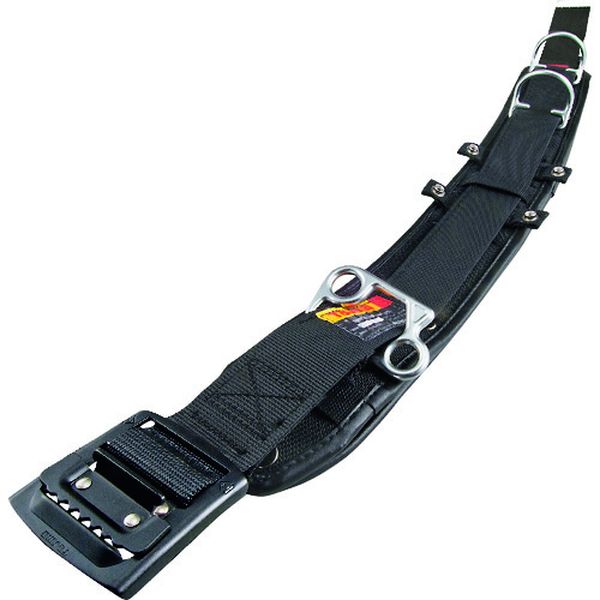 WCXD2ABCL 194-8891 ワークポジショニング用胴当てベルトカーブ アルミワンフィンガーバックル黒 Lサイズ