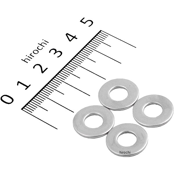 WF104-04 ポッシュ POSH DIAMONDO フラットワッシャー 1/4 4個入り