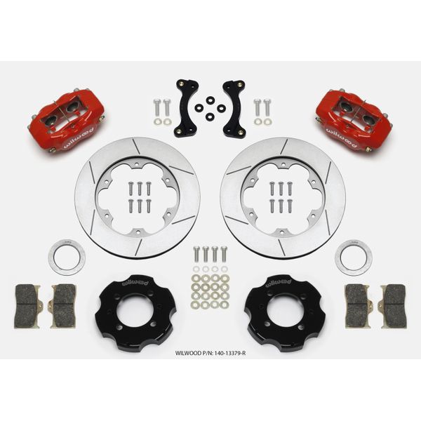 Wilwood Forged Dynalite Front Hat Kit 11.00in GT Rotor Red 95-05 Miata