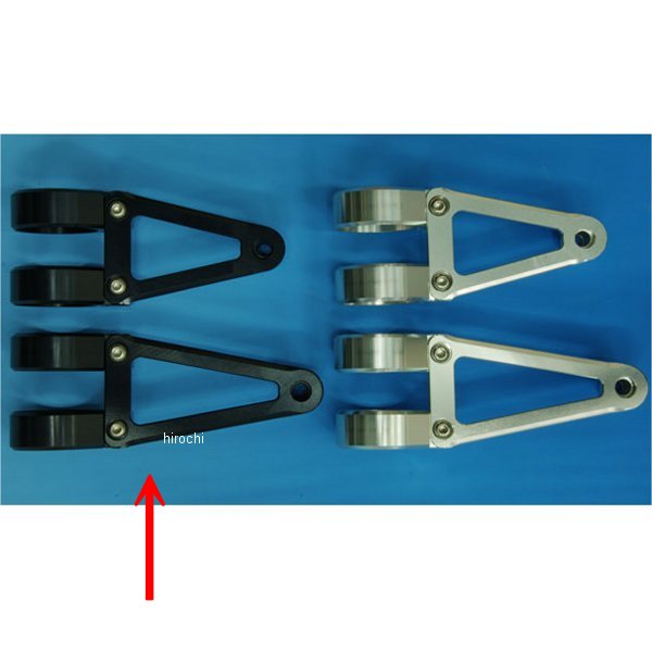 WLS-C43L-BK ウッドストック WOODSTOCK ヘッドライトステー Cタイプ フォーク径φ43用 ロング 黒