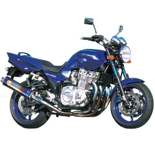 WY01-02DB-XL アールズギア フルエキゾースト ワイバン用 リペアサイレンサー 94年-06年 XJR1300 真円ドラッグブルー (デュアル用 左側)