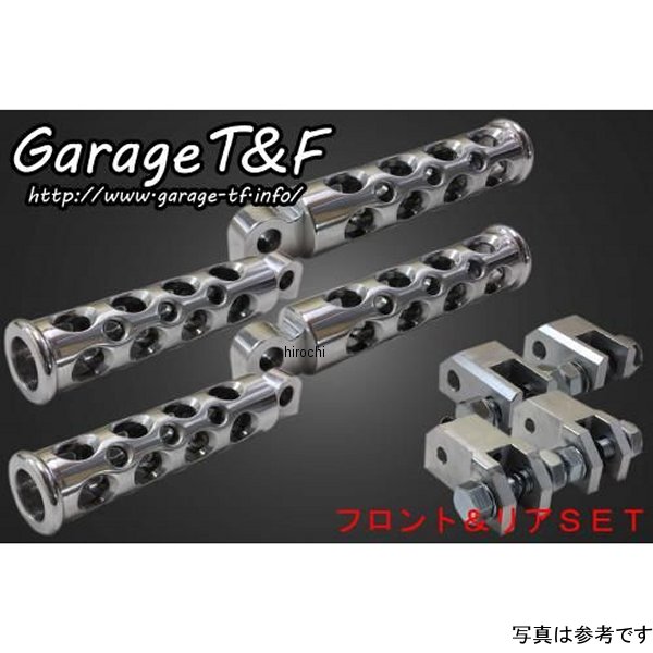XV250FP02 ガレージT&F コンバットフットペグ フロント&リアSET ビラーゴ250 ポリッシュ