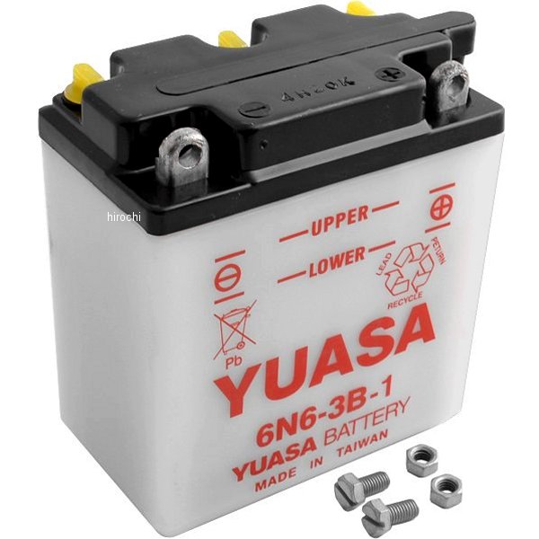 Y6N6-3B-1 YUAM2663B ユアサ バッテリー 開放型 6V