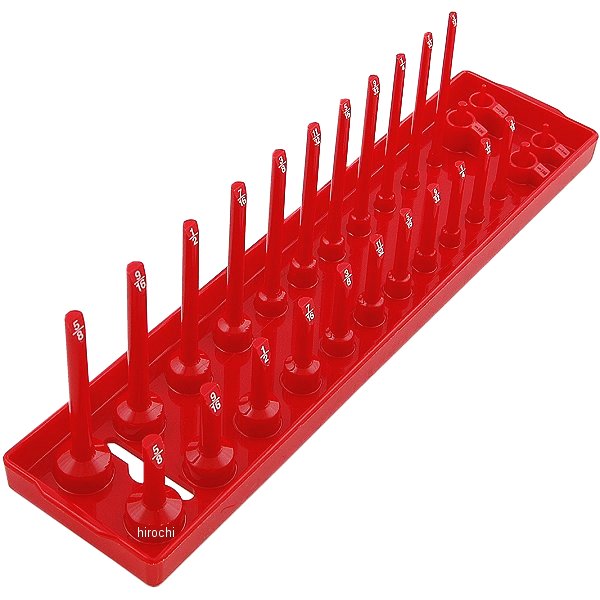 YA14FR スナップオン Snap-on ポスト付きソケットホルダー 1/4インチ ドライブ レッド (1/8インチ-5/8インチサイズレンジ)