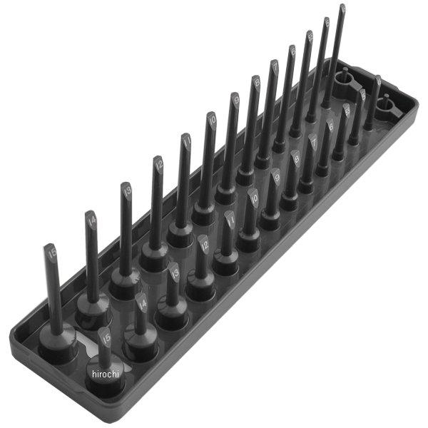 YA14MET スナップオン Snap-on ミリサイズ ポスト付きソケットホルダー 1/4インチ ドライブ グレー (4mm-15mm サイズレンジ)