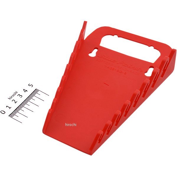 YA381SG8 スナップオン Snap-on ブルーポイント スタンダード ソフトグリップレンチオーガナイザー レッド (8レンチを保持している)