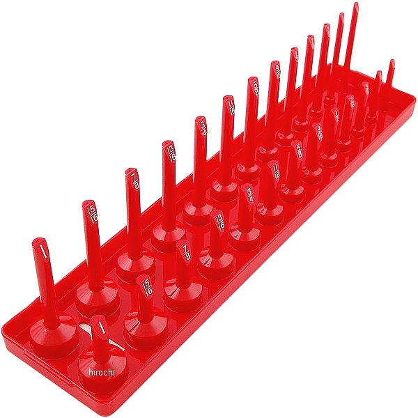 YA38FR スナップオン Snap-on ポスト付きソケットホルダー 3/8インチ ドライブ レッド (1/4インチ-1インチ サイズの範囲)