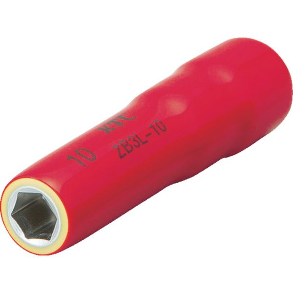 ZB3L10 754-2984 京都機械工具(株) KTC 絶縁工具 9.5sq.ディープソケット 10mm