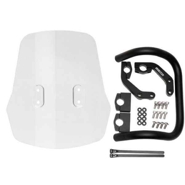 ZE70-1021 ジータ ZETA アドベンチャーウインドシールド 18年-21年 モンキー125 ライトスモーク