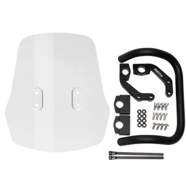 ZE70-1101 ジータ ZETA アドベンチャーウインドシールド 08年以降 KLX250、DトラッカーX ライトスモーク