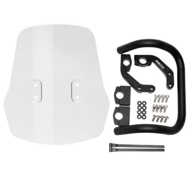 ZE70-1411 ジータ ZETA アドベンチャーウインドシールド 05年-20年 セロー250 ライトスモーク