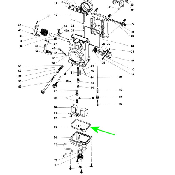 ZM-616-94028 キジマ 補修 ミクニHSR用 Oリング フロートチャンバー