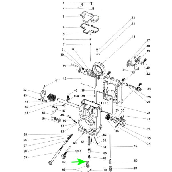 ZM-61633003 キジマ 補修 ミクニHSR用 NV Oリング