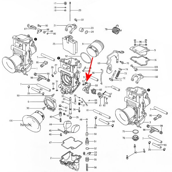 ZM-730-05005 キジマ ミクニ スプリングアクセレータアジャスト
