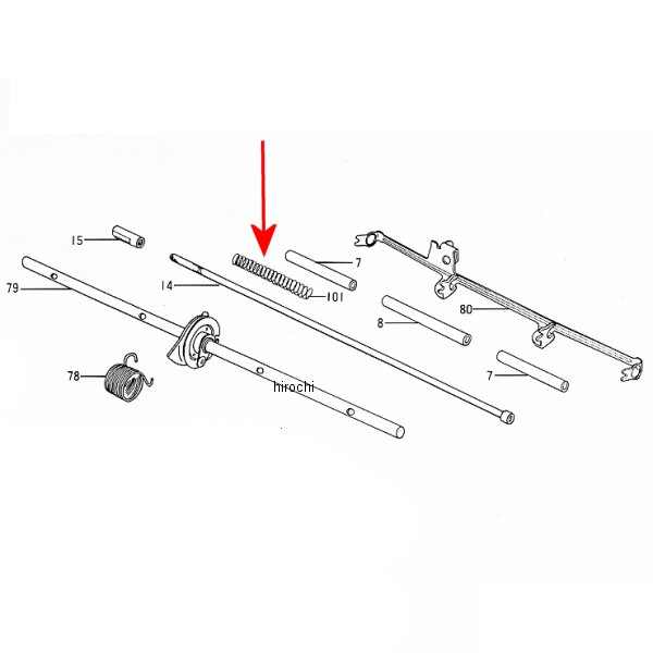 ZM-730-09044 キジマ ミクニ スプリングスタータリターン