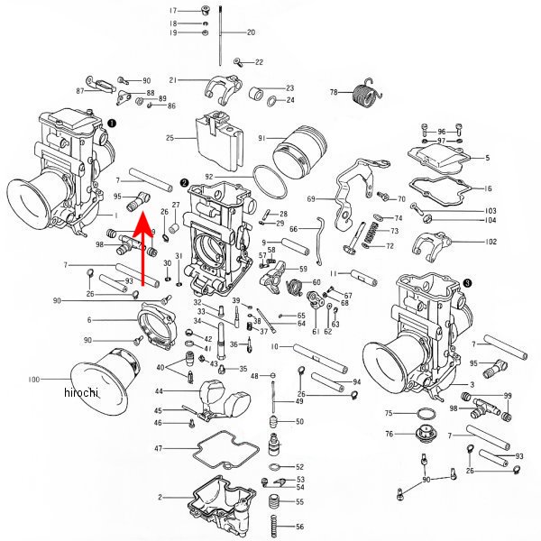ZM-888-96004-1C キジマ ミクニ ホースエアベント スモール