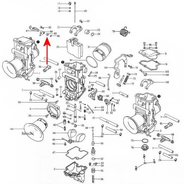 ZM-925-14003 キジマ ミクニ リングスターターノブ