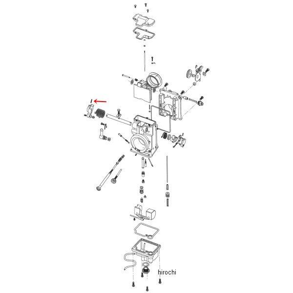 ZM-BN3843 キジマ 補修 ミクニHSR用 リターンレバー ピン