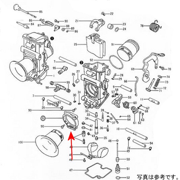 ZM-H1TMR3803 キジマ ミクニ #H1-TMR38/03 アダプタファンネル