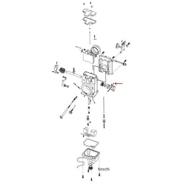 ZM-N138019 キジマ 補修 ミクニHSR用 スロットルレバー ピン