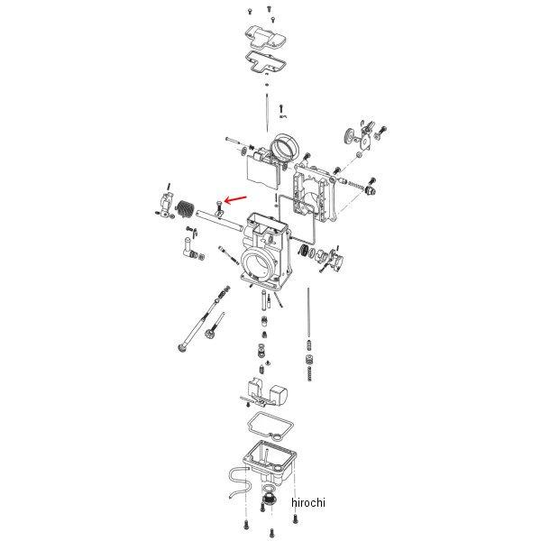 ZM-TM4089 キジマ 補修 ミクニHSR用 シャフトロックボルト