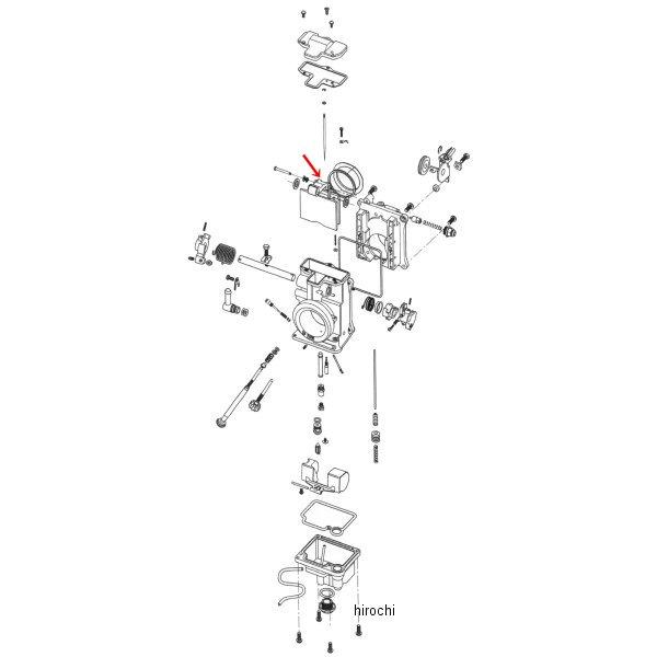 ZM-TM4203 キジマ 補修 ミクニHSR用 スロットルバルブレバー (HSR42/45)