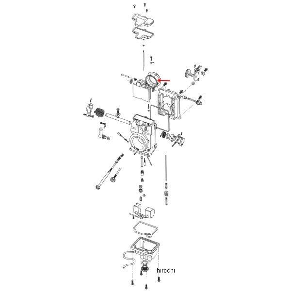 ZM-TM4210 キジマ 補修 ミクニHSR用 スロットルバルブ シール