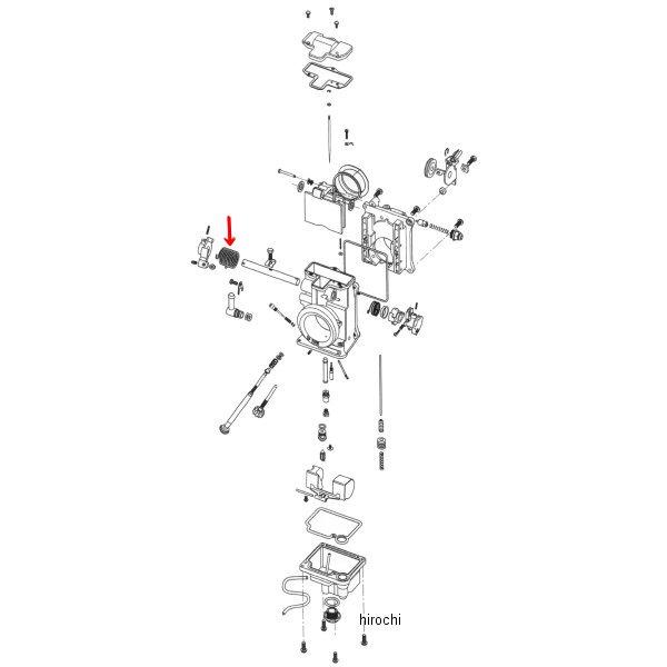 ZM-TM4219 キジマ 補修 ミクニHSR用 スロットルリターン スプリング