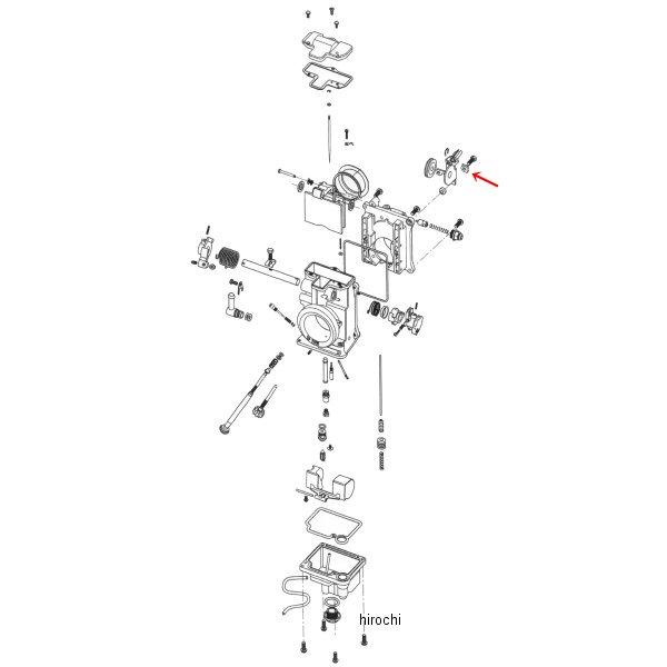 ZM-TM4236 キジマ 補修 ミクニHSR用 アクセレーターポンプアジャスティングスクリュー