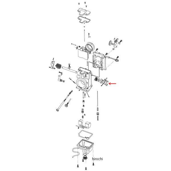 ZM-TM4248 キジマ 補修 ミクニHSR用 スロットルレバー