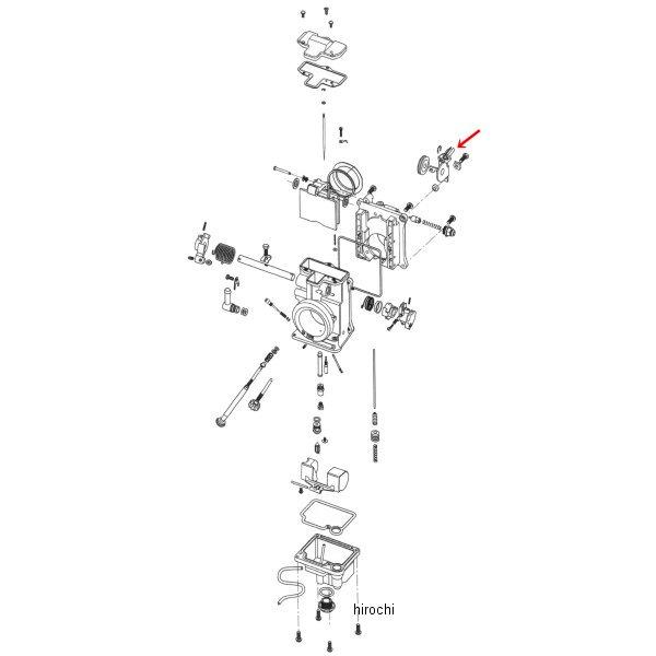 ZM-TM4251 キジマ 補修 ミクニHSR用 ケーブルブラケット アッシー