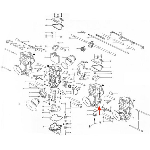 ZM-TMR40158 キジマ ミクニ フロートチャンバーボディ #3