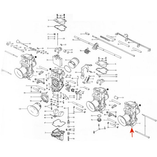 ZM-TMR40160 キジマ ミクニ フロートチャンバーボディ #4