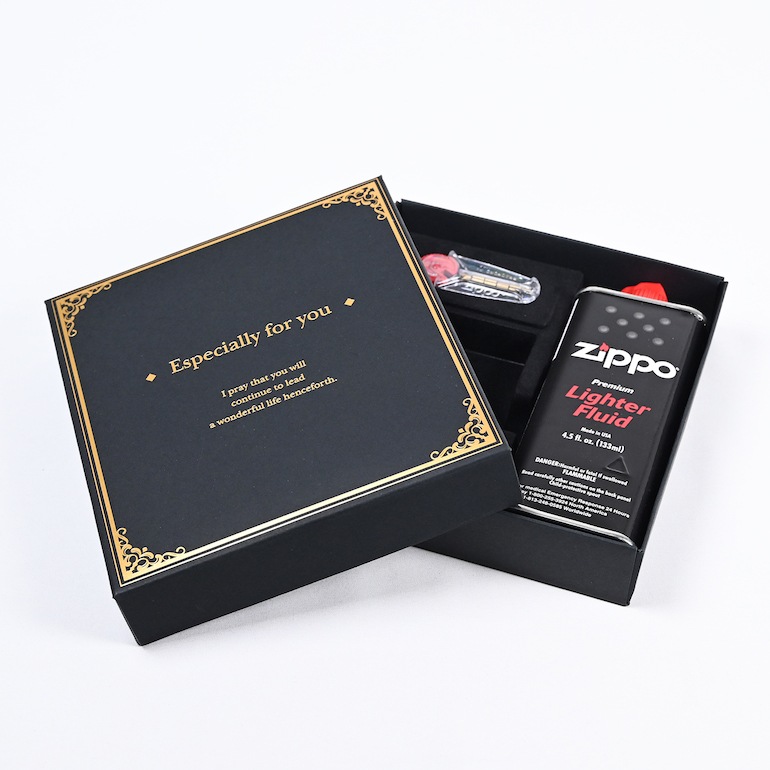 【単品購入不可/当店のZIPPOと一緒にご購入ください】ZIPPO ジッポ ギフトケース ギャランティーセットＢＯX オイル＆フリント入り