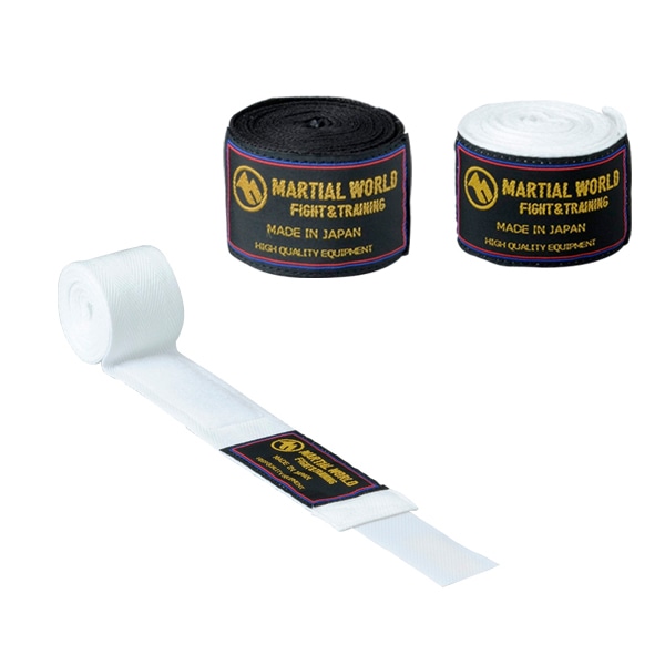 マーシャルワールド 国産バンテージ BT5 ジュニア 白 (2個1組)