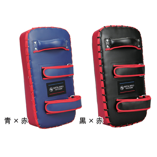 マーシャルワールド キックミットスタンダード KM40 黒×赤