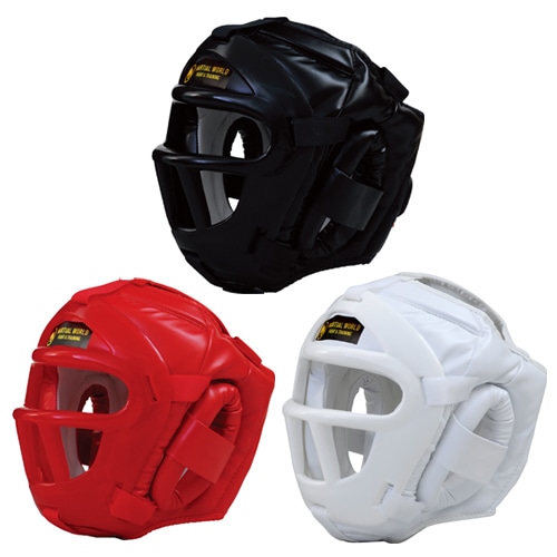 マーシャルワールド パーフェクトヘッドガード HG15 Lサイズ 赤 格闘技