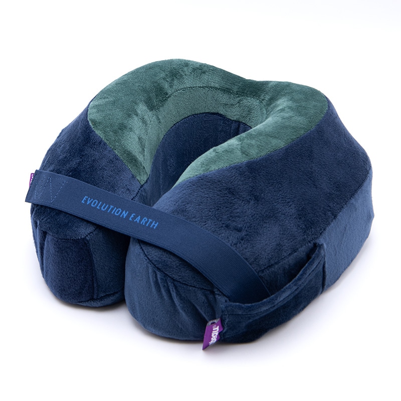 Cabeau Evolution Earth Deluxe カブー エボリューションアースデラックス トラベルネックピロー SDGs 再生素材 低反発飛行機枕 首枕 携帯枕