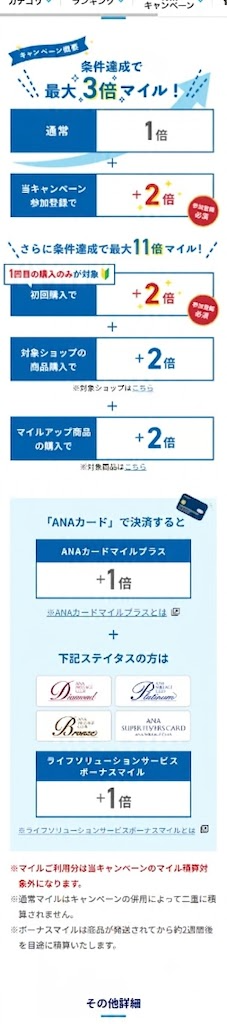 参加登録をすると3倍マイル！さらに条件達成で最大11倍マイル！