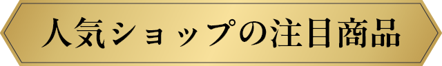 人気ショップの注目商品