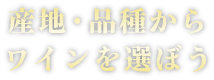 産地・品種からワインを選ぼう