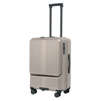 ＜ANAオリジナル＞フロントオープンキャリー 3～5泊の旅行向けサイズ（55L）グレージュ