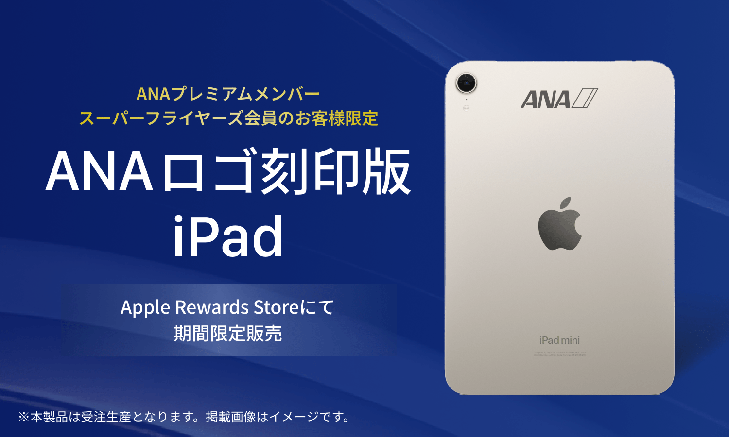 ANAプレミアムメンバー限定ANAロゴ復刻版iPad