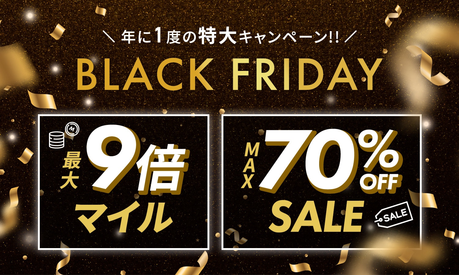 年に１度の特大キャンペーン！！ BLACK FRIDAY