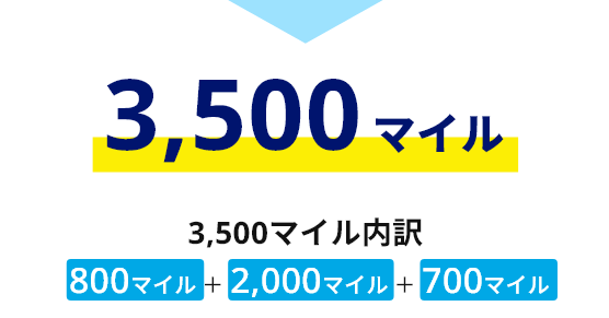 3,500マイル