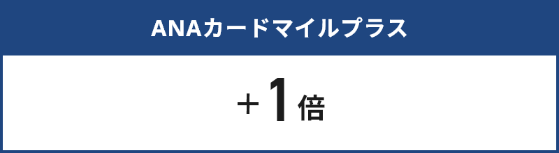 ANAカードマイルプラス+1倍＋ANAカード決済キャンペーン+1倍
