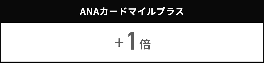 ANAカードマイルプラス+1倍＋ANAカード決済キャンペーン+1倍